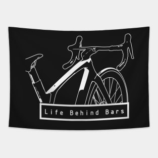 Life Behind Bars Cycling Artwork Tapestry