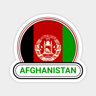 Afghanistan Country Badge - Afghanistan Flag Magnet