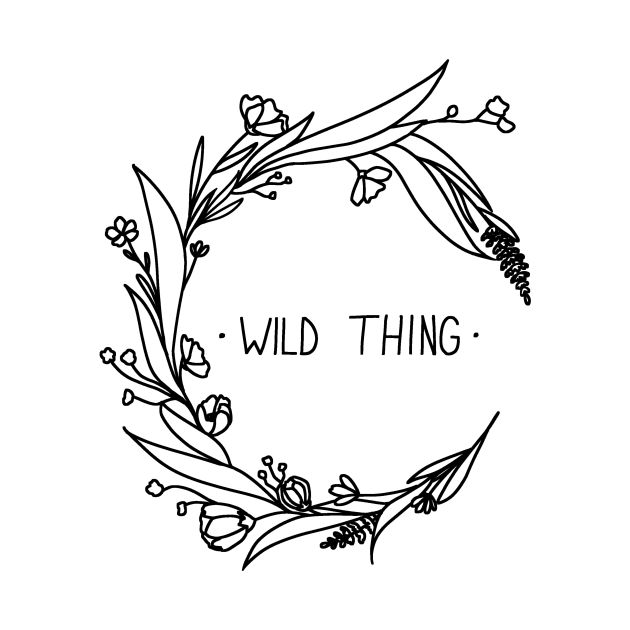 Wild Thing Floral Moon Apparel by Nature Lover Apparel