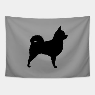 Longhaired Chihuahua Silhouette Tapestry