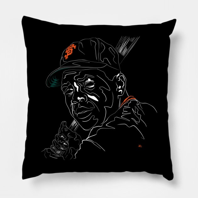 Willie Mays Pillow by salohman