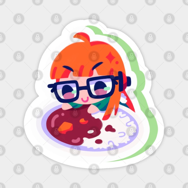 Futaba Sakura curry Magnet by OkiComa