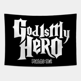 god is my hero, psalms 18:2 Tapestry