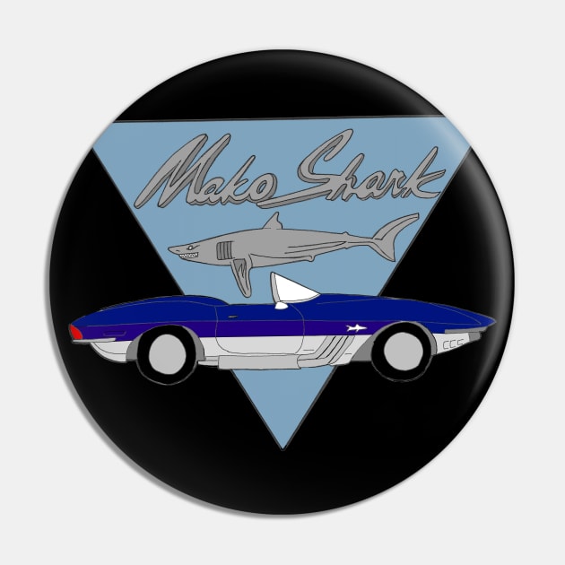 Chevy Corvette Mako Shark Pin by Joseph Baker