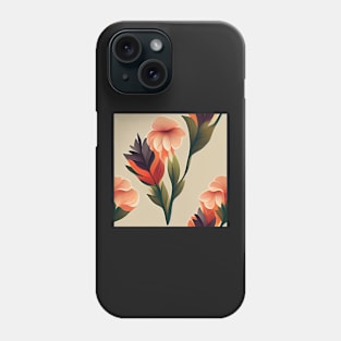 Floral Diagnal pattern Phone Case