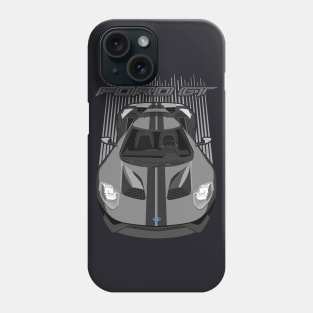 Ford GT-grey and black Phone Case