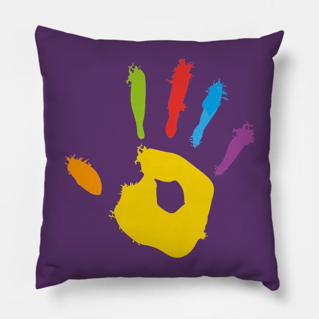 The artist hand Pillow by Manuarts