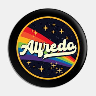 Alfredo // Rainbow In Space Vintage Style Pin