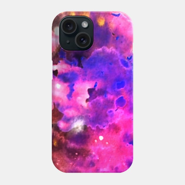 Pink and Purple Space Nebula Phone Case by ZeichenbloQ