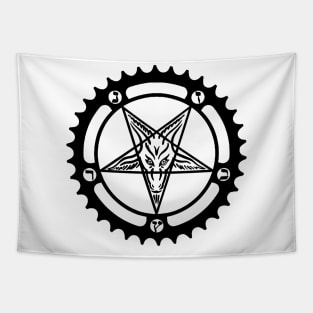 Baphomet Chainring Tapestry