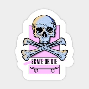 Jolly Roger - Skate or Die Magnet