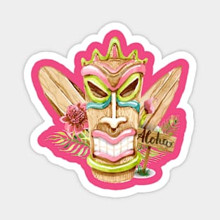 Aloha Hawaiian Tiki Magnet