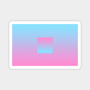 Pink and Blue Gradient Box Magnet