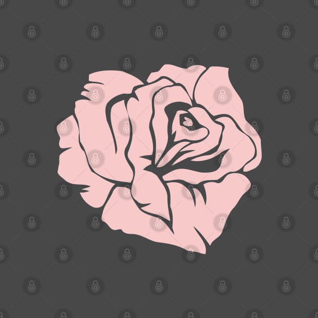 Millennial Pink Rose by FandomTrading
