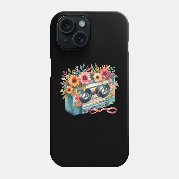 Retro vintage Cassette Tape Phone Case by Siha Arts