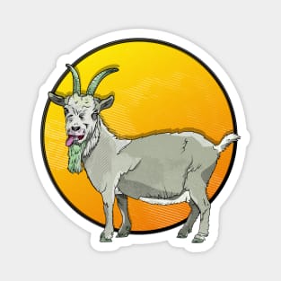 Goat with a green beard Magnet