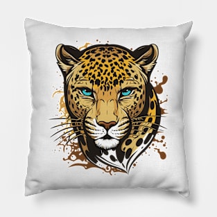 Graffiti Paint Leopard Creative Pillow