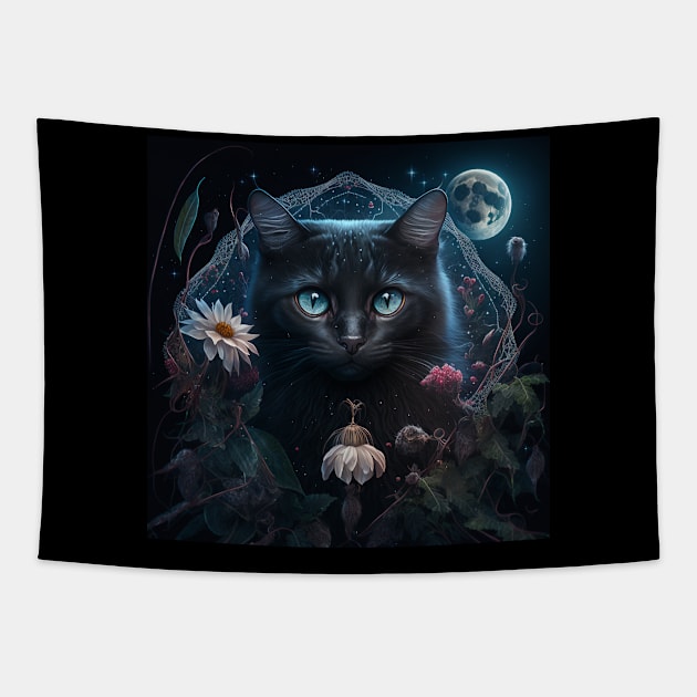 Cats, witches, spells & herbs2 Tapestry by Ghostkitty999