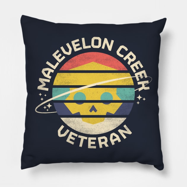 Malevelon Creek Veteran Vintage Helldivers 2 Pillow by technofaze