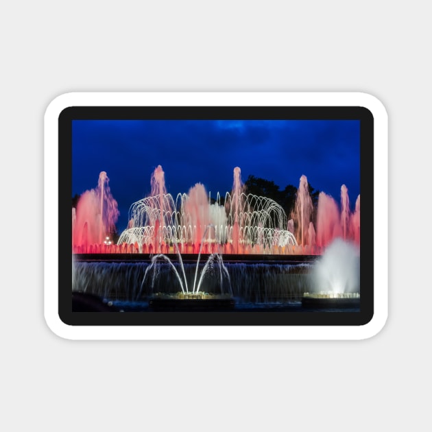 Colorful fountain Magnet by lena-maximova