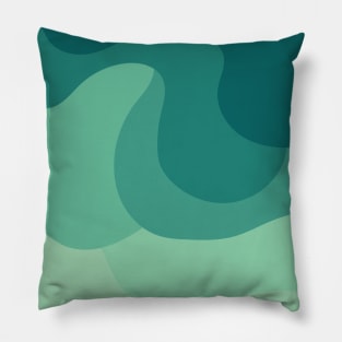 Tropical Bali Waves Vector Abstract Pattern Pillow