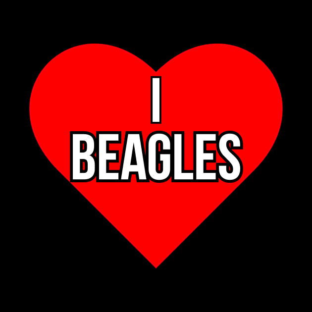 I love Beagles by Word and Saying