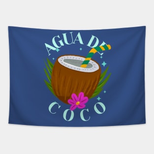 coconut water coconut drink agua de coco Tapestry