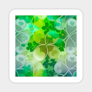 Saint Patrick's day shamrock abstract design Magnet