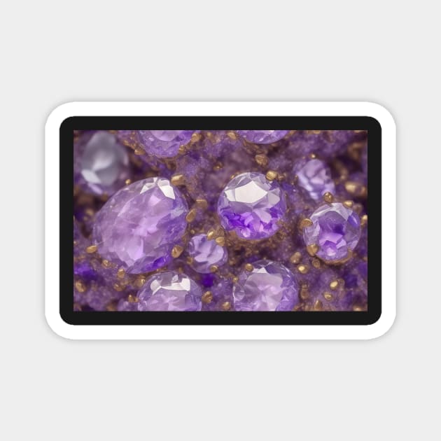 Seamless Amethyst Texture Magnet by newdreamsss
