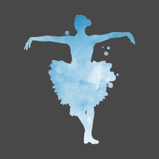 Blue Ballerina Art T-Shirt