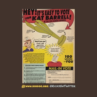 Vote For Kat! - Retro Leaflet T-Shirt