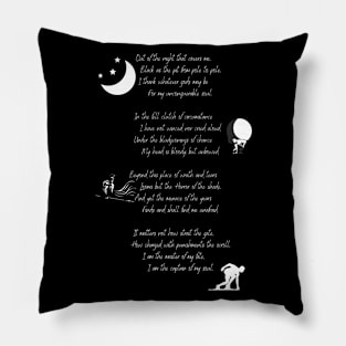 Invictius by William Ernest Henley Pillow