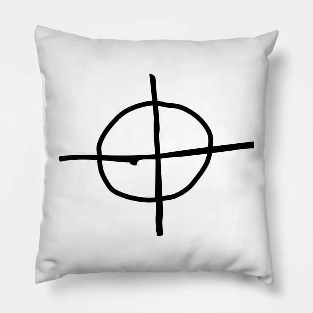 Zodiac Killer Symbol (Front/Back Print) Pillow by darklordpug