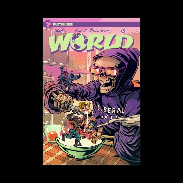 Kurt Belcher's WORLD #3 Cover by PilotStudios