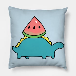 Watermelon Stegosaurus Pillow