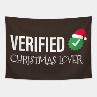 Verified Christmas Lover | Santa Hat Tapestry