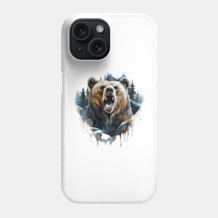 Roaring bear Phone Case