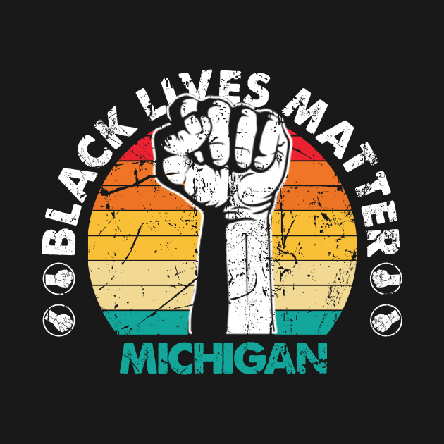 Michigan black lives matter political protest by Jannysingle