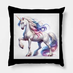 Unicorn Study - Fantasy AI Pillow