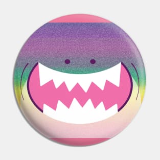 Rainbow Sparkle Shark Pin