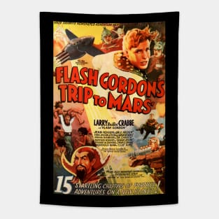 Classic Flash Gordon Serial - Trip to Mars Tapestry