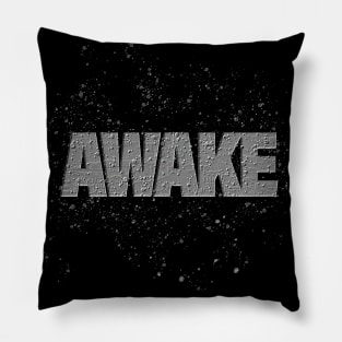 Awake Grey Pillow