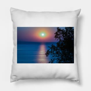 Blue Sunrise Pillow