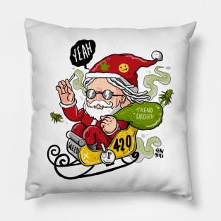 Santa Weed is Coming!! Pillow