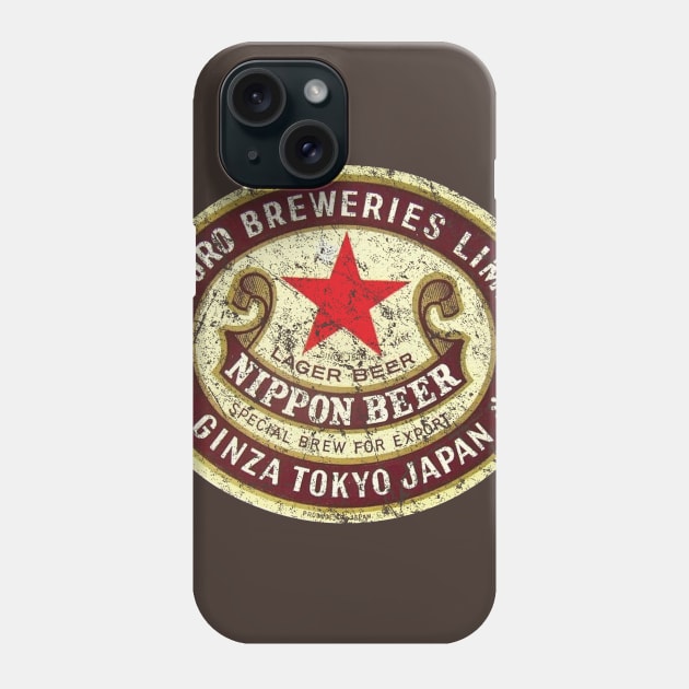 Nippon Beer Phone Case by MindsparkCreative