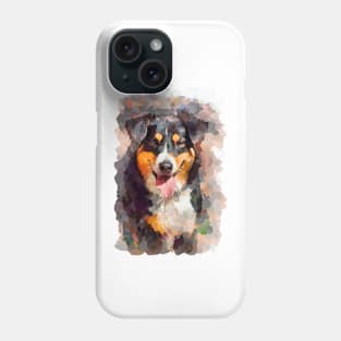 Elegant and fine portrait of a Bernese Mountain Dog Elegant gift for dog lovers Phone Case