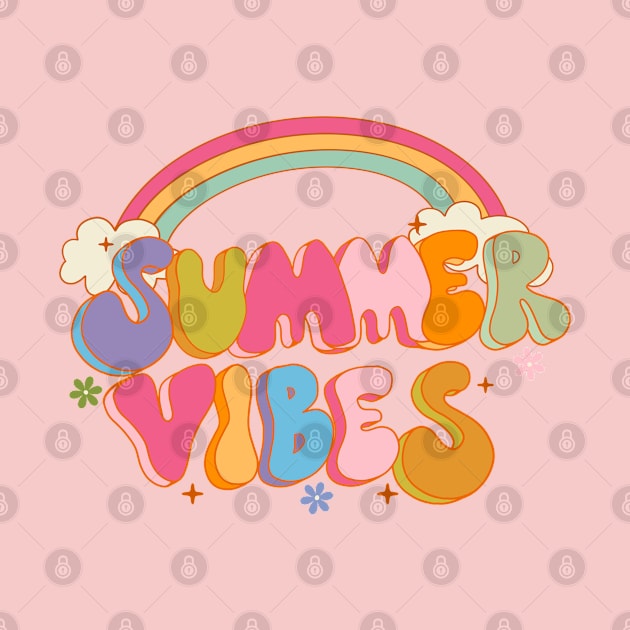 Summer vibes Retro  groovy by Guncha Kumar