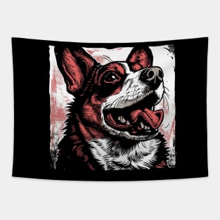 Retro Art Pembroke Welsh Corgi Dog Lover Tapestry