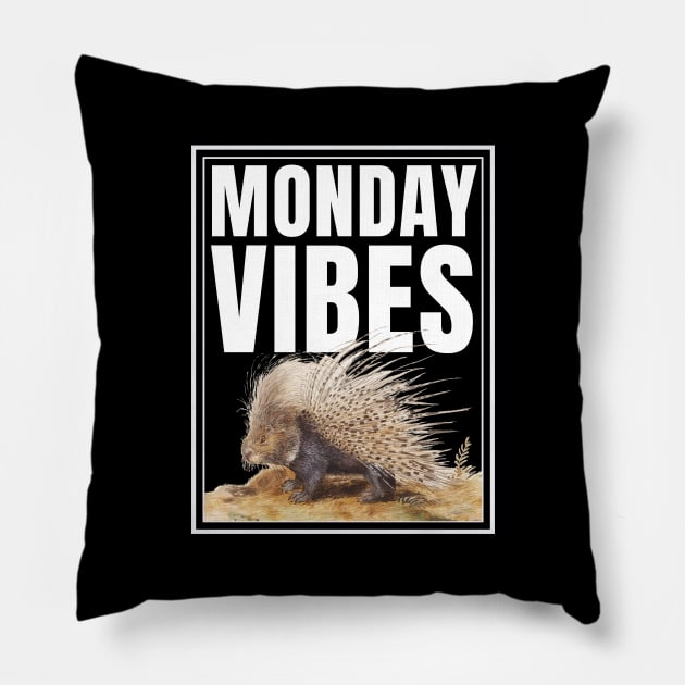 I Hate Mondays Monday Vibes Pillow by spiffy_design