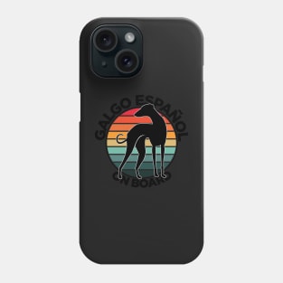 Galgo on Board | Greyhound Car Sticker | Dog Sticker Phone Case